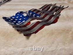 Metal American Flag, Hand Drawn, Unique! MADE IN AMERICA! USA