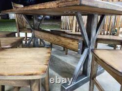 Metal Table Legs, Custom Sizes, Farmhouse Metal Table Legs, Handmade In USA