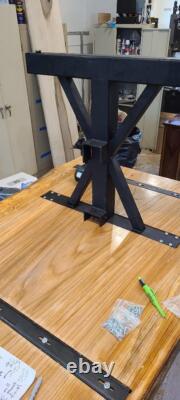 Metal Table Legs, Custom Sizes, Farmhouse Metal Table Legs, Handmade In USA