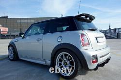 Mini R56 S/JCW 100 Limited Euro Hatch Rear Roof Spoiler Extension Lip Wing Trim