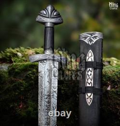 N0rthmen Norse Viking Sword Battle Ready, Handmade High-Carbon Steel, Scabbard