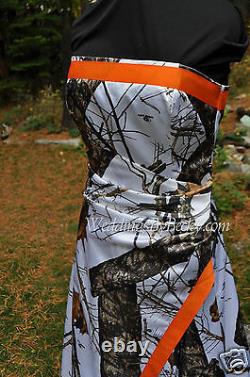 NEW Camo Wedding Gown, MOSSY OAK or Truetimber SATIN camo- MADE ONLY IN USA