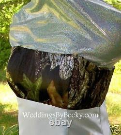 NEW Camo Wedding Gown -Mossy Oak SATIN camo- MADE ONLY IN USA