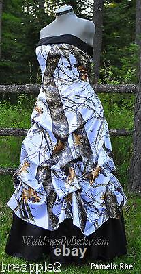 NEW Camo Wedding Gown-pick up skirt-CUSTOM MADE- In the USA