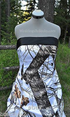 NEW Camo Wedding Gown-pick up skirt-CUSTOM MADE- In the USA