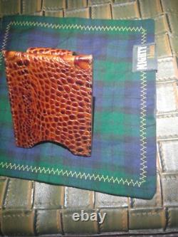 NEW Hand Made USA Orvis Genuine American Alligator Card-Holder Money Clip WALLET