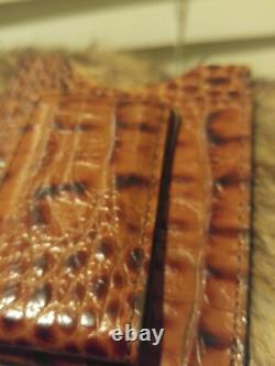 NEW Hand Made USA Orvis Genuine American Alligator Card-Holder Money Clip WALLET