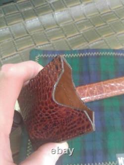 NEW Hand Made USA Orvis Genuine American Alligator Card-Holder Money Clip WALLET