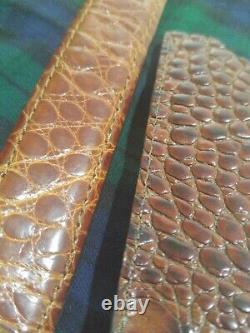 NEW Hand Made USA Orvis Genuine American Alligator Card-Holder Money Clip WALLET