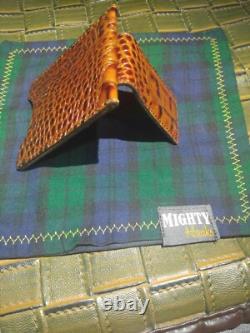 NEW Hand Made USA Orvis Genuine American Alligator Card-Holder Money Clip WALLET