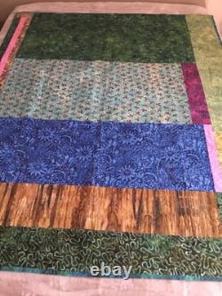 NEW Made In USA Hand Made Quilt 68x55 Handmade Cotton