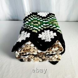 NEW USA Crochet Granny Square Chevron Ripple Stashghan Original OOAK Easy-Care