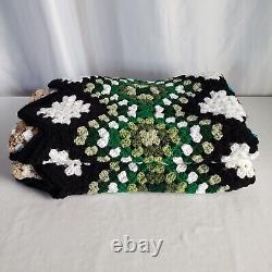 NEW USA Crochet Granny Square Chevron Ripple Stashghan Original OOAK Easy-Care