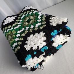 NEW USA Crochet Granny Square Chevron Ripple Stashghan Original OOAK Easy-Care