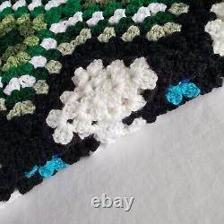 NEW USA Crochet Granny Square Chevron Ripple Stashghan Original OOAK Easy-Care