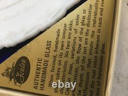 NIB Authentic Hand Made Glass Unanimous Declaration of the USA Treasure 9 X 9