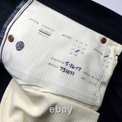 NOBLE Truman Hand Made USA Cone Mills Selvedge Denim Deep Navy Truman Jeans 34