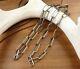 Native American Navajo Handmade 18g Sterling Silver 24 Linked Chain Necklace