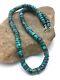 Native American Turquoise 9 Mm 20 Heishi Sterling Silver Bead Necklace 03672
