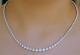 Natural 8.53ct Diamond Tennis Riviera Necklace 14k White Gold Usa Made Sparkly
