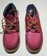 New England Outerwear Boots Almost Perfect Red Leather Wow! 8d 8 Usa Hand Made