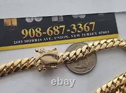 New Hand Made Real 10K 8mm 22 Yellow Gold Miami Cuban Link Chain heavy 104.6G