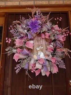 New Listing Brand New Hand crafted XL wreath Made in USA