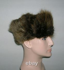 New Mans Alaskan Troopper Beaver Fur Hat Made In USA