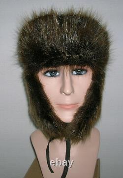 New Mans Alaskan Troopper Beaver Fur Hat Made In USA