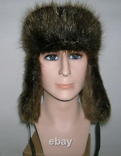 New Mans Alaskan Troopper Beaver Fur Hat Made In USA