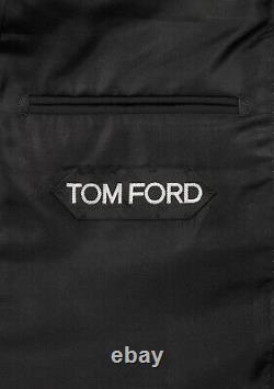 New TOM FORD Windsor Signature Solid Black Suit Size 50 IT / 40R U. S