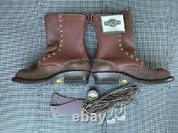 Nicks Handmade 11 E Ranger Chocolate Walnut 10 Vibram Boots Steel Toe New USA