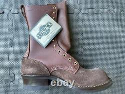 Nicks Handmade 11 E Ranger Chocolate Walnut 10 Vibram Boots Steel Toe New USA