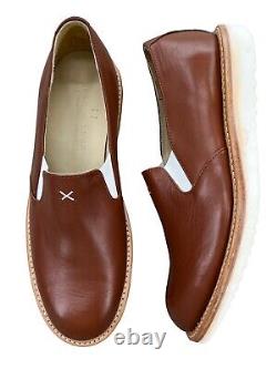 Noah Waxman Men's Size 11 Malibu Leather Slip-On Shoe Tan USA Made NWOT RARE