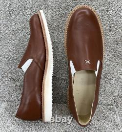 Noah Waxman Men's Size 11 Malibu Leather Slip-On Shoe Tan USA Made NWOT RARE