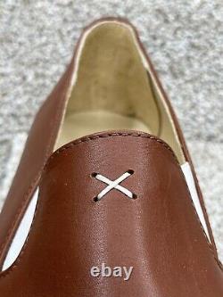 Noah Waxman Men's Size 11 Malibu Leather Slip-On Shoe Tan USA Made NWOT RARE