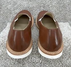 Noah Waxman Men's Size 11 Malibu Leather Slip-On Shoe Tan USA Made NWOT RARE
