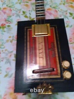 ORDER NOW 4 XMAS Hand made to order 3 String Cigar Box Guitar. HUMBUCKER P. U