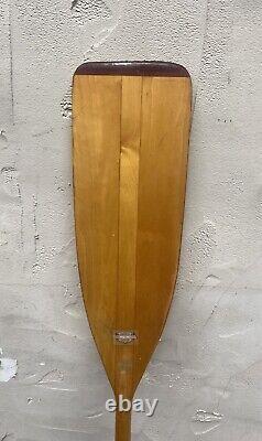 OUTSTANDING Rare MINT Vintage 60 OLD TOWN Kayak Canoe Wood Hand Made Paddle