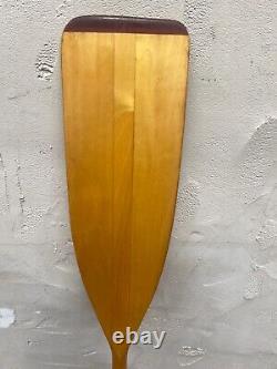 OUTSTANDING Rare MINT Vintage 60 OLD TOWN Kayak Canoe Wood Hand Made Paddle