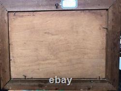 Oil on panel painting Seascape Hand made 14x20 Netherlands artist J. M. Beek XX