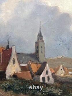 Oil on panel painting Seascape Hand made 14x20 Netherlands artist J. M. Beek XX
