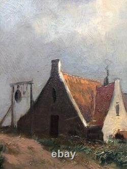 Oil on panel painting Seascape Hand made 14x20 Netherlands artist J. M. Beek XX