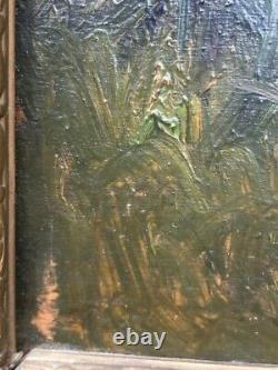 Oil on panel painting Seascape Hand made 14x20 Netherlands artist J. M. Beek XX