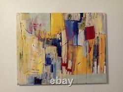 Original Abstract Acrylic Painting On Canvas Excuse Me, I Have Something To Say