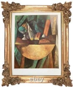 Original PABLO PICASSO Hand Signed withCOA Bread and Fruit Dish Fine Art Print
