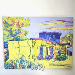 Original Signed Modernist Painting Southwest Arizona Southwestern Art Landscape