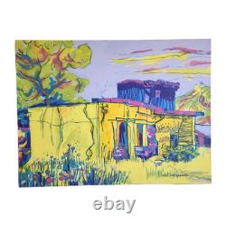 Original Signed Modernist Painting Southwest Arizona Southwestern Art Landscape