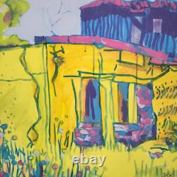 Original Signed Modernist Painting Southwest Arizona Southwestern Art Landscape