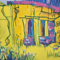 Original Signed Modernist Painting Southwest Arizona Southwestern Art Landscape